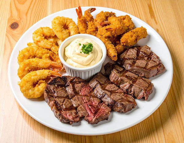 Sirloin & Fried Shrimp Platter