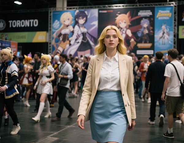 Anime convention escort companion