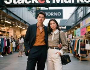 Shopping at Stackt Market