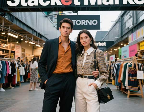 Shopping at Stackt Market