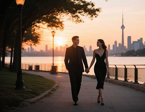 Romantic Sunset Walks in Toronto